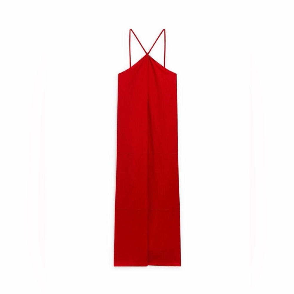 Massimo Dutti ~ Halter Midi Dress - Picture 6 of 9